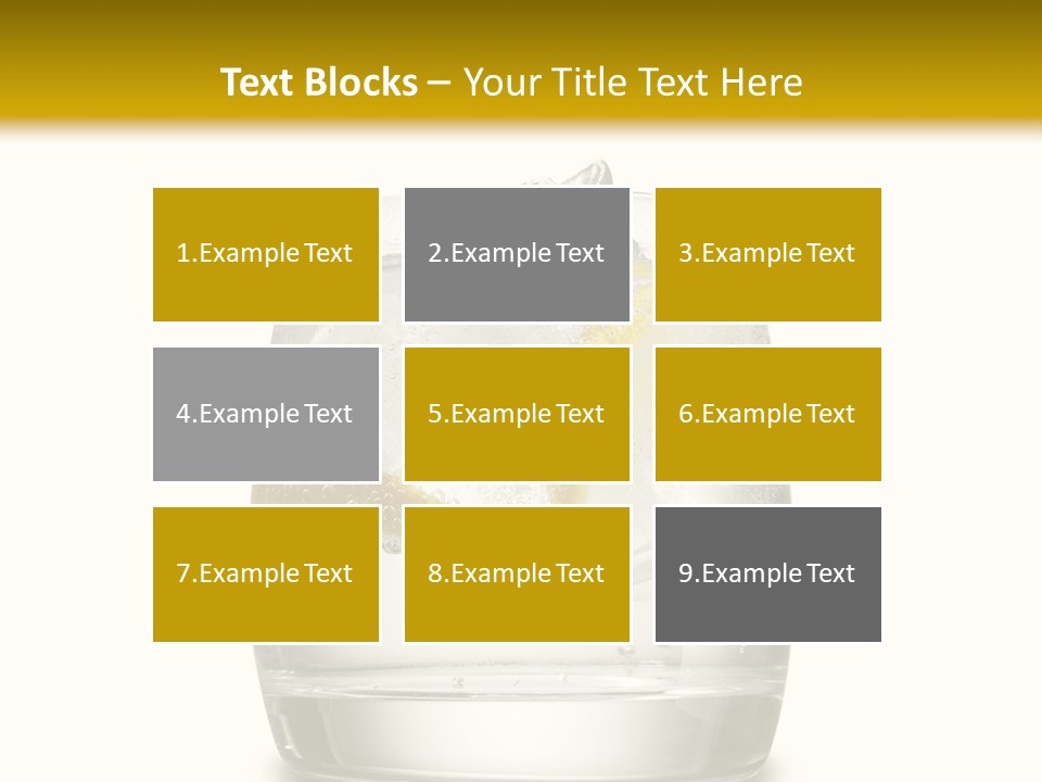 Cocktail Fresh Water PowerPoint Template