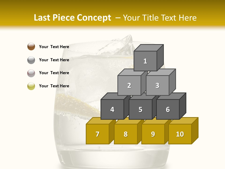 Cocktail Fresh Water PowerPoint Template