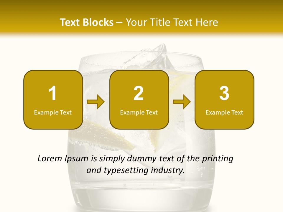 Cocktail Fresh Water PowerPoint Template