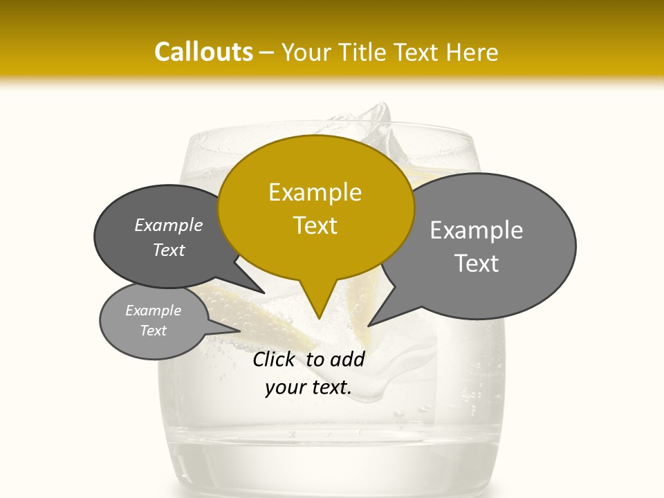 Cocktail Fresh Water PowerPoint Template