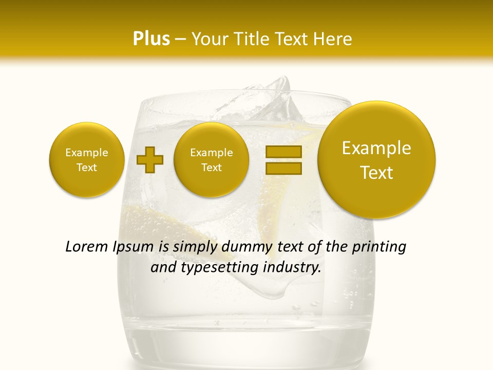 Cocktail Fresh Water PowerPoint Template