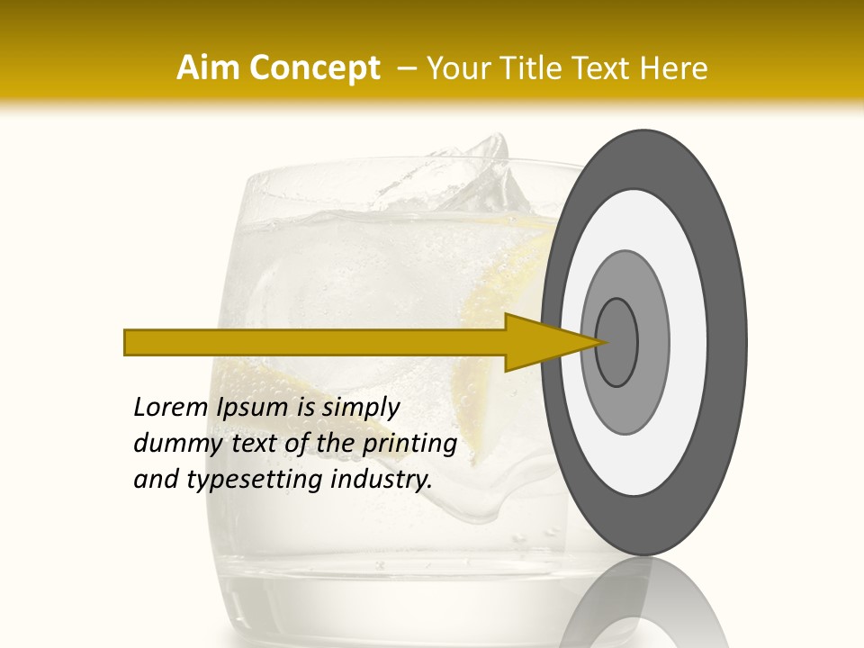 Cocktail Fresh Water PowerPoint Template
