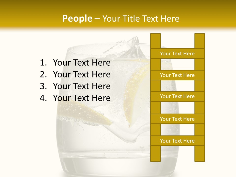 Cocktail Fresh Water PowerPoint Template