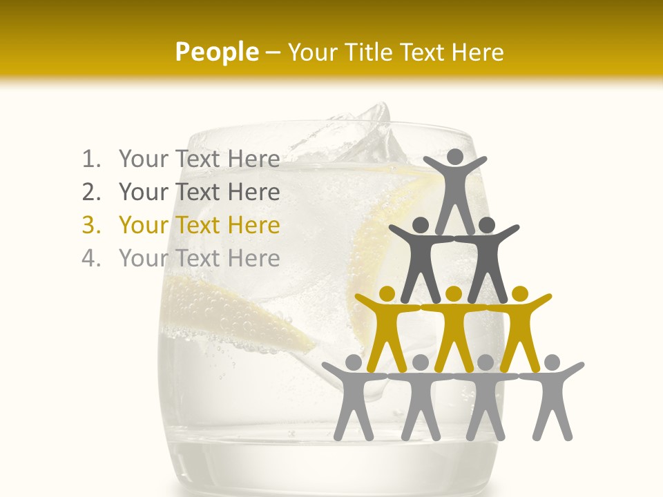 Cocktail Fresh Water PowerPoint Template