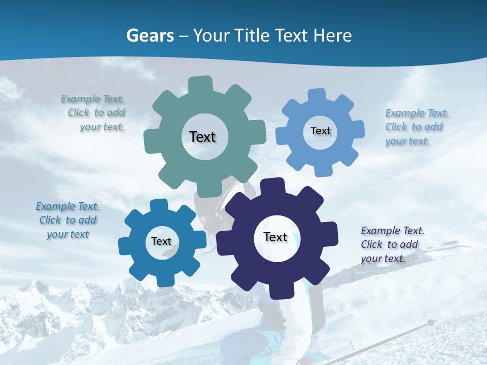 Male Winter Active PowerPoint Template