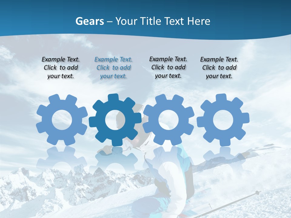 Male Winter Active PowerPoint Template