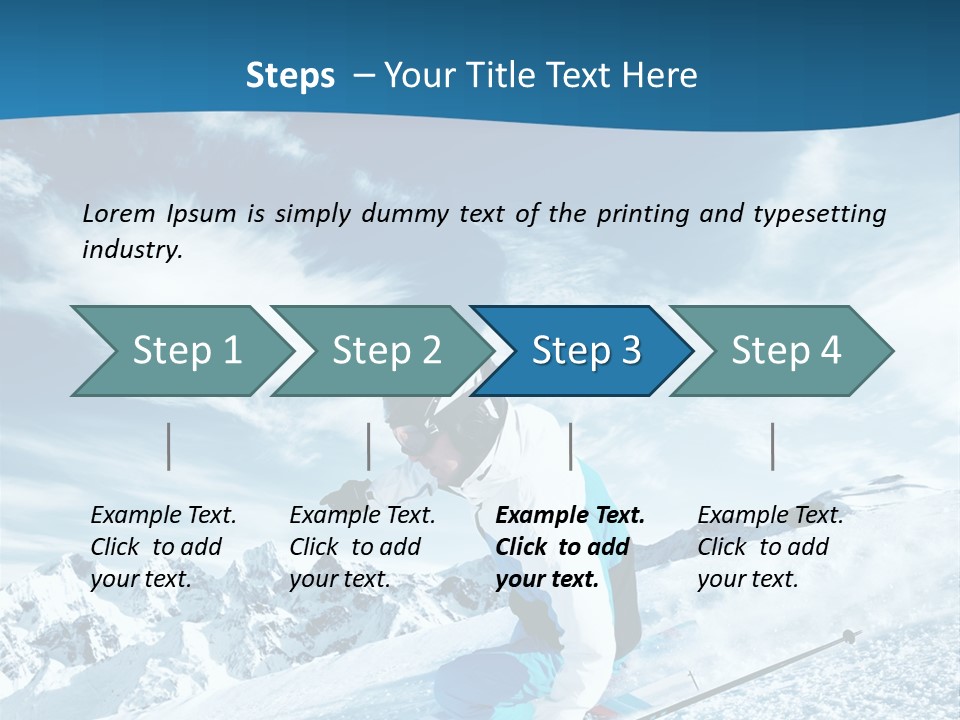 Male Winter Active PowerPoint Template
