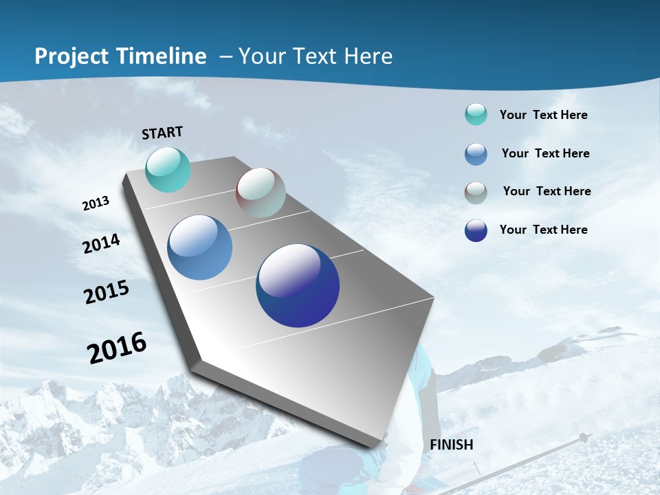 Male Winter Active PowerPoint Template