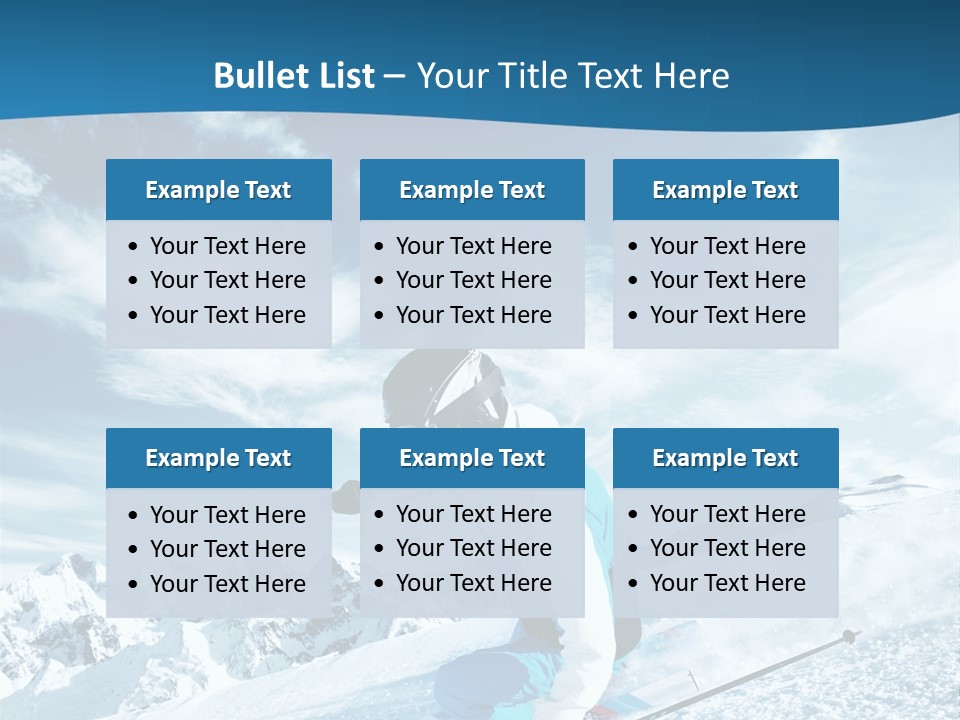 Male Winter Active PowerPoint Template