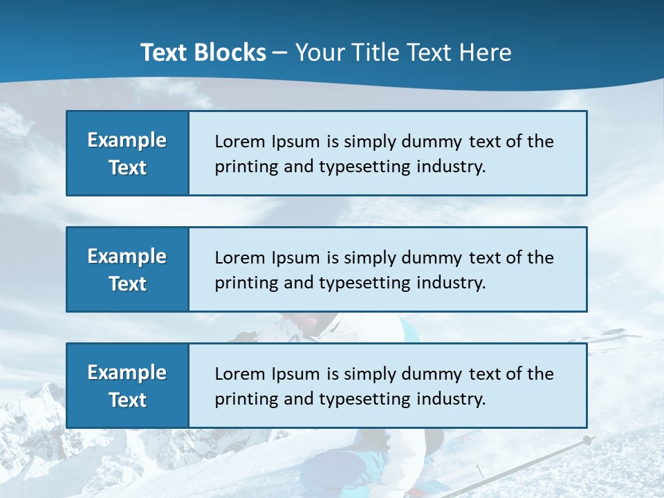 Male Winter Active PowerPoint Template