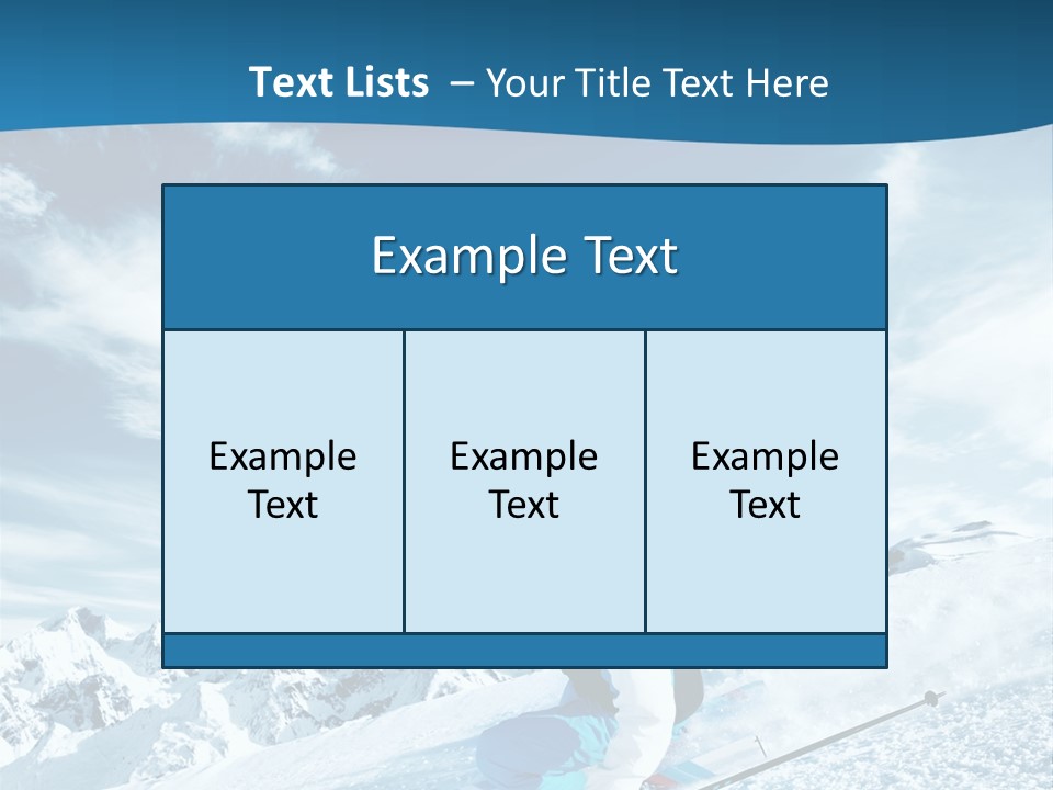 Male Winter Active PowerPoint Template