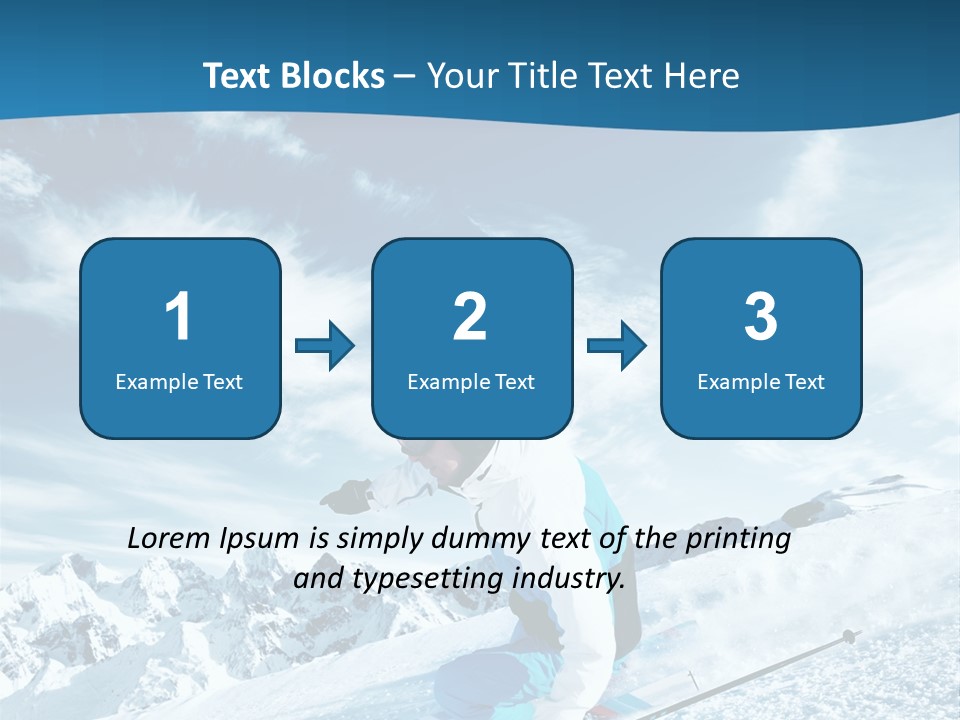 Male Winter Active PowerPoint Template