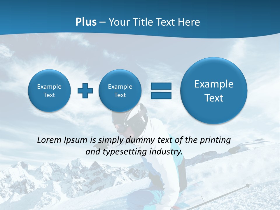 Male Winter Active PowerPoint Template