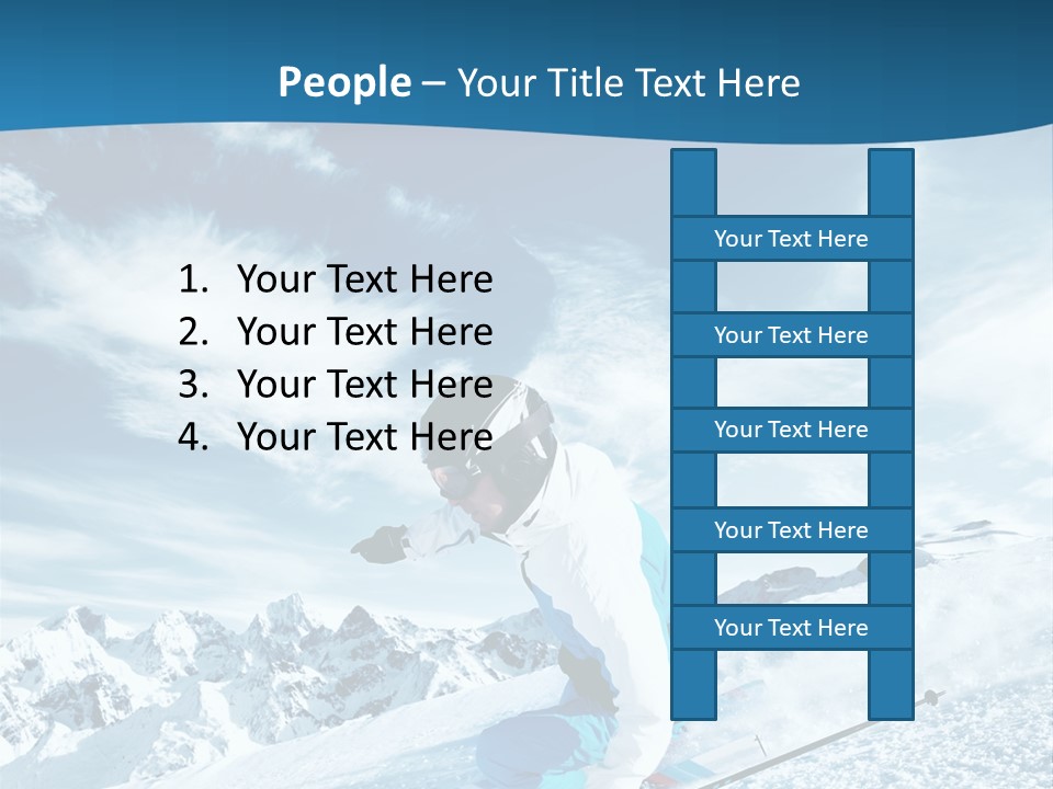 Male Winter Active PowerPoint Template