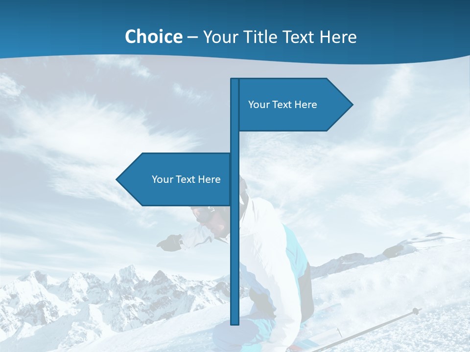 Male Winter Active PowerPoint Template