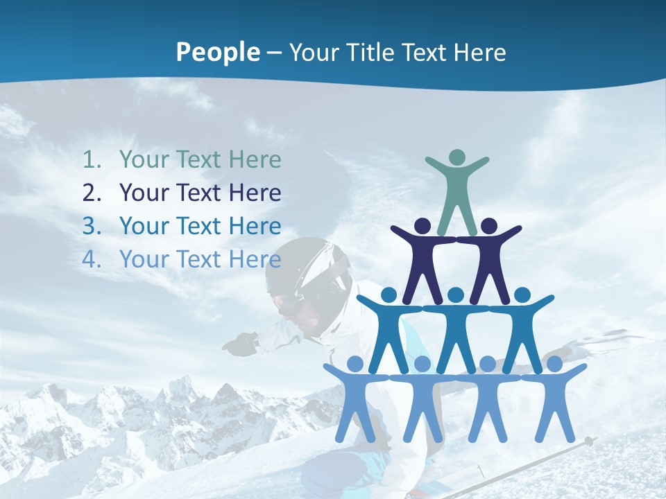 Male Winter Active PowerPoint Template