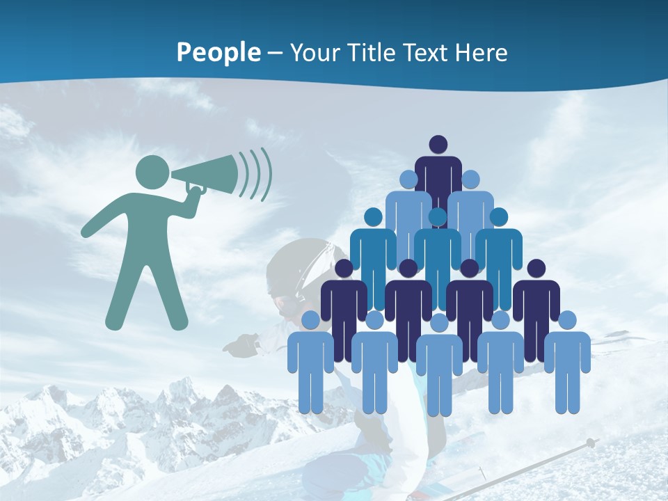 Male Winter Active PowerPoint Template