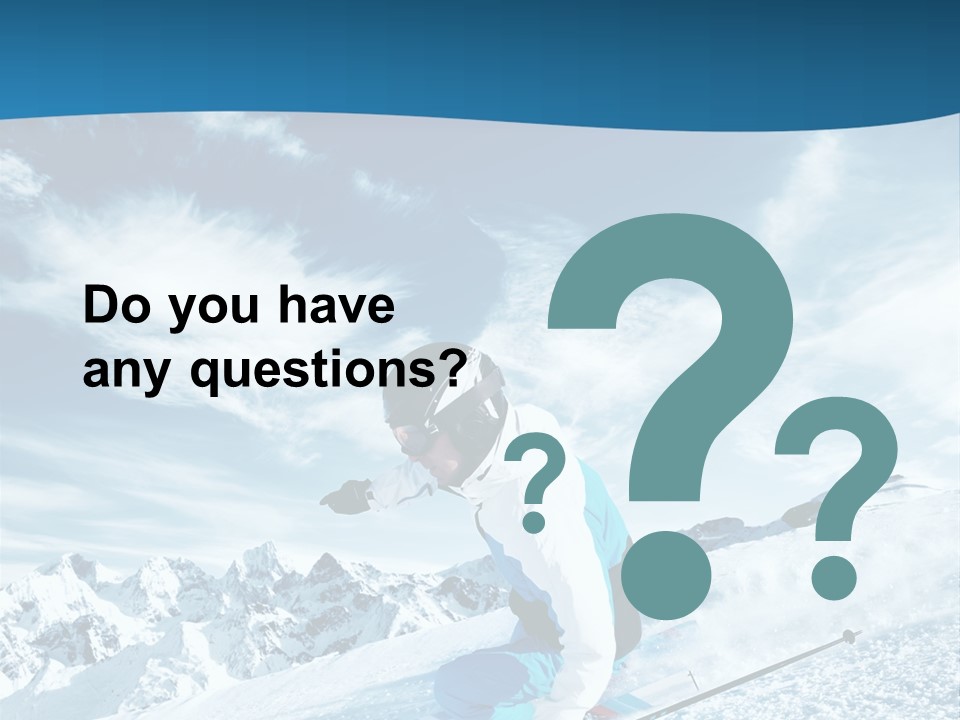 Male Winter Active PowerPoint Template