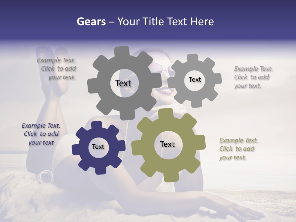 Teen Young Sun PowerPoint Template