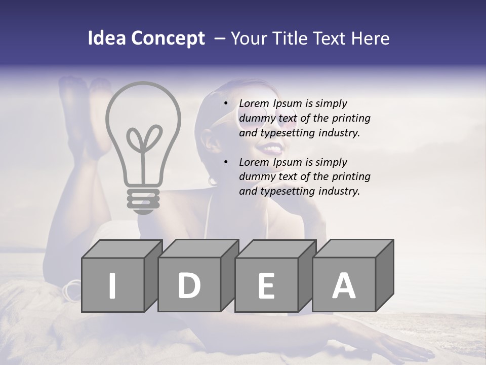 Teen Young Sun PowerPoint Template