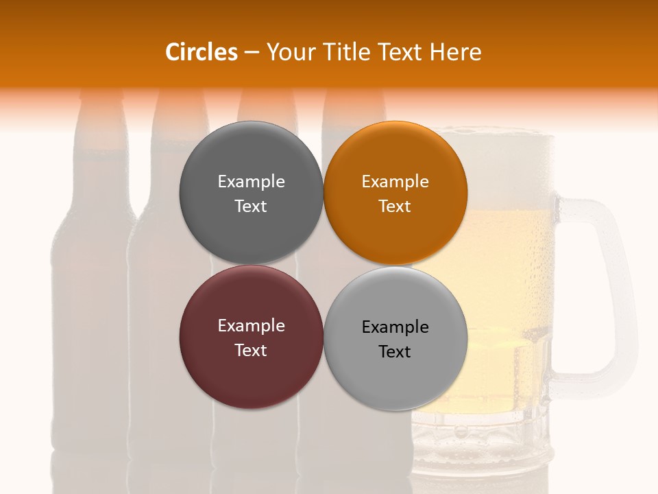 Cold Beer Beer Mug PowerPoint Template