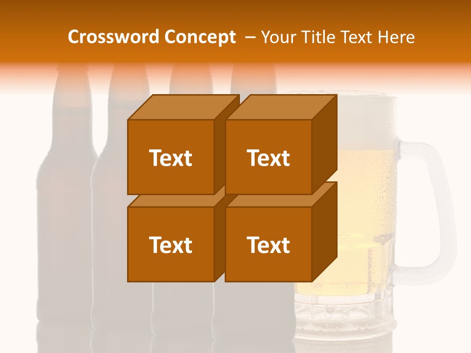 Cold Beer Beer Mug PowerPoint Template
