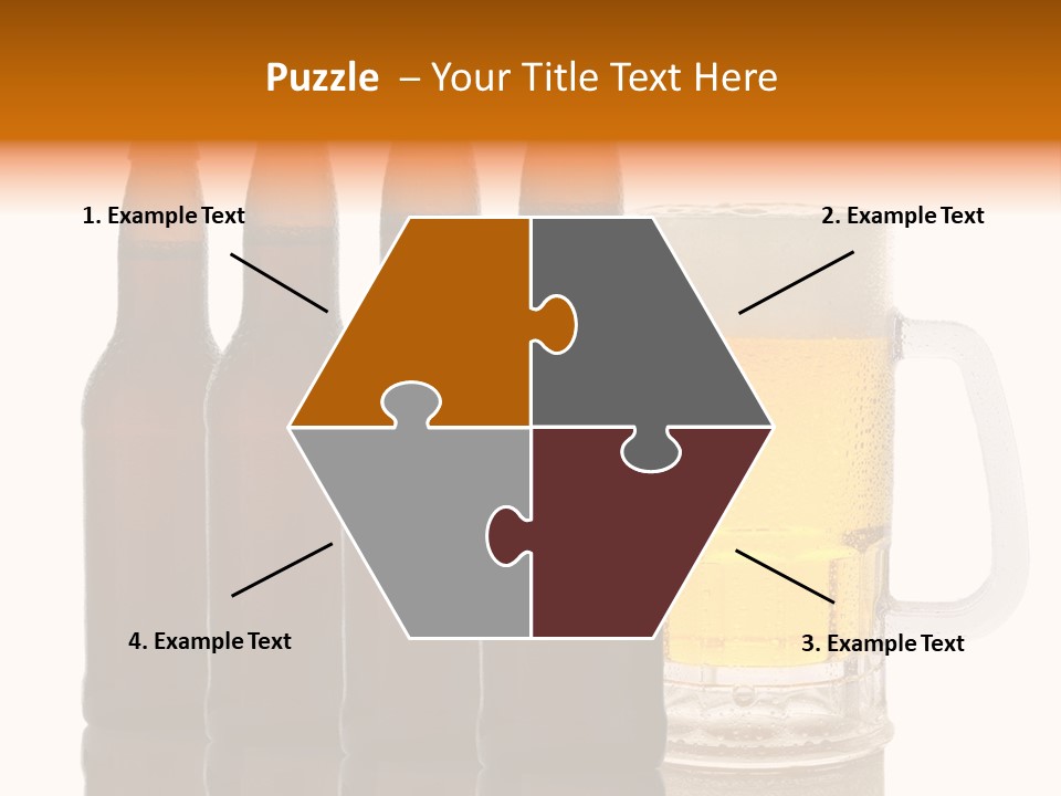 Cold Beer Beer Mug PowerPoint Template
