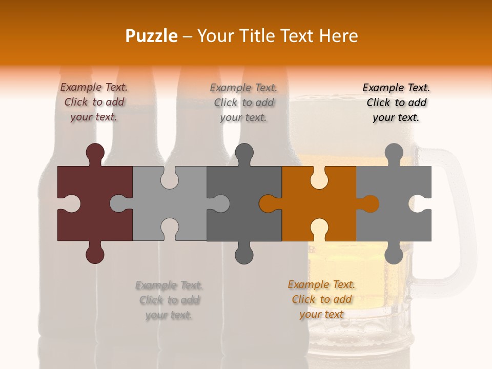 Cold Beer Beer Mug PowerPoint Template