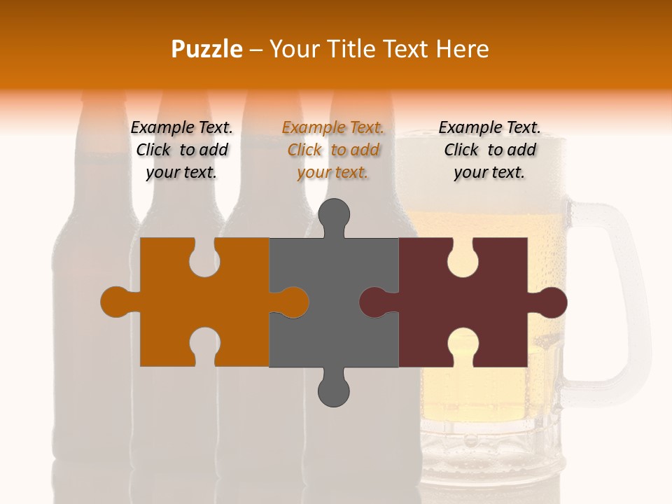 Cold Beer Beer Mug PowerPoint Template