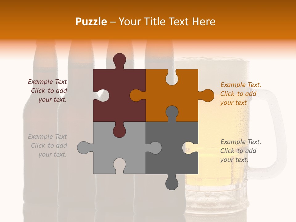 Cold Beer Beer Mug PowerPoint Template
