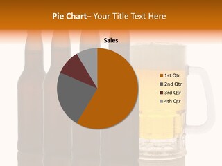 Cold Beer Beer Mug PowerPoint Template