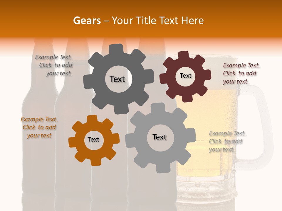 Cold Beer Beer Mug PowerPoint Template