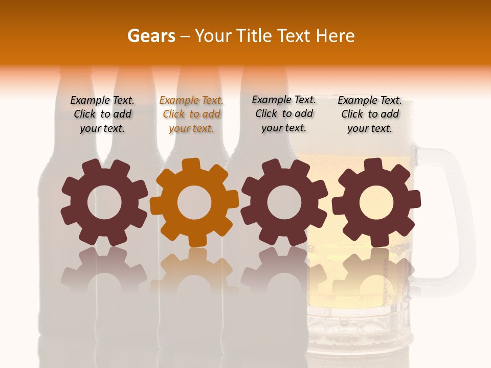 Cold Beer Beer Mug PowerPoint Template