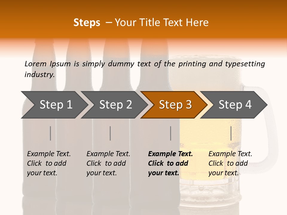 Cold Beer Beer Mug PowerPoint Template