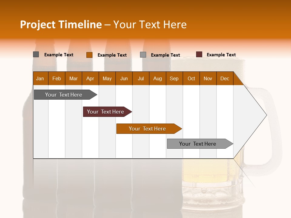 Cold Beer Beer Mug PowerPoint Template