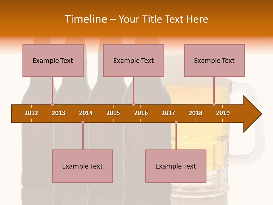 Cold Beer Beer Mug PowerPoint Template