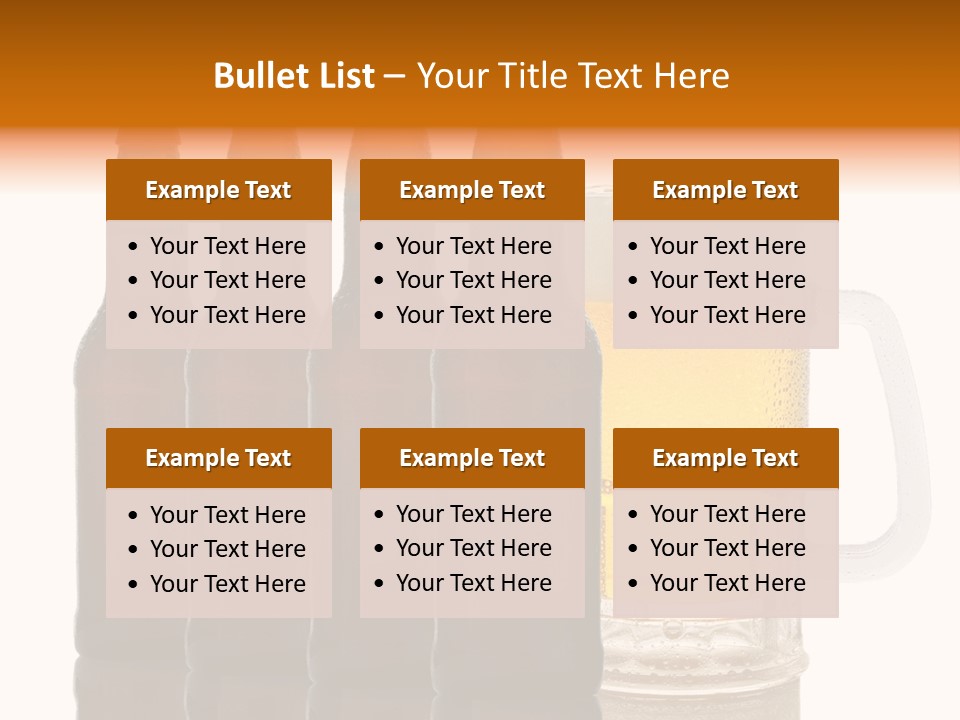 Cold Beer Beer Mug PowerPoint Template