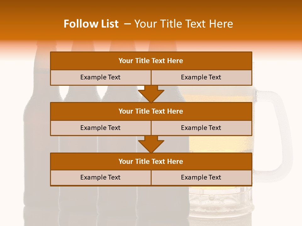 Cold Beer Beer Mug PowerPoint Template