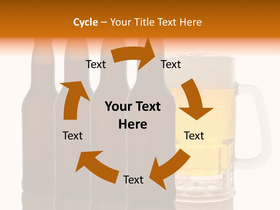 Cold Beer Beer Mug PowerPoint Template