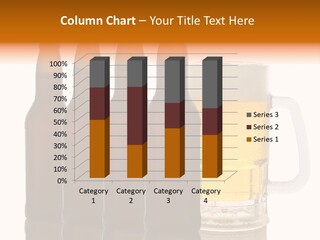 Cold Beer Beer Mug PowerPoint Template