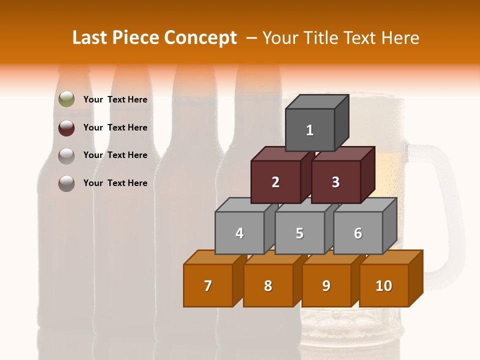 Cold Beer Beer Mug PowerPoint Template