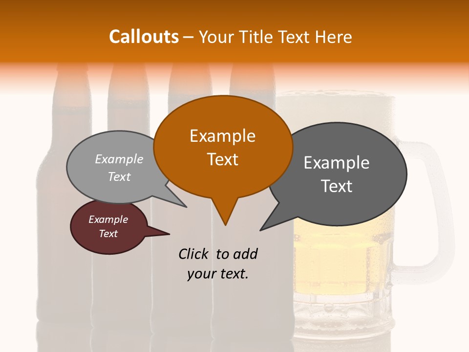 Cold Beer Beer Mug PowerPoint Template