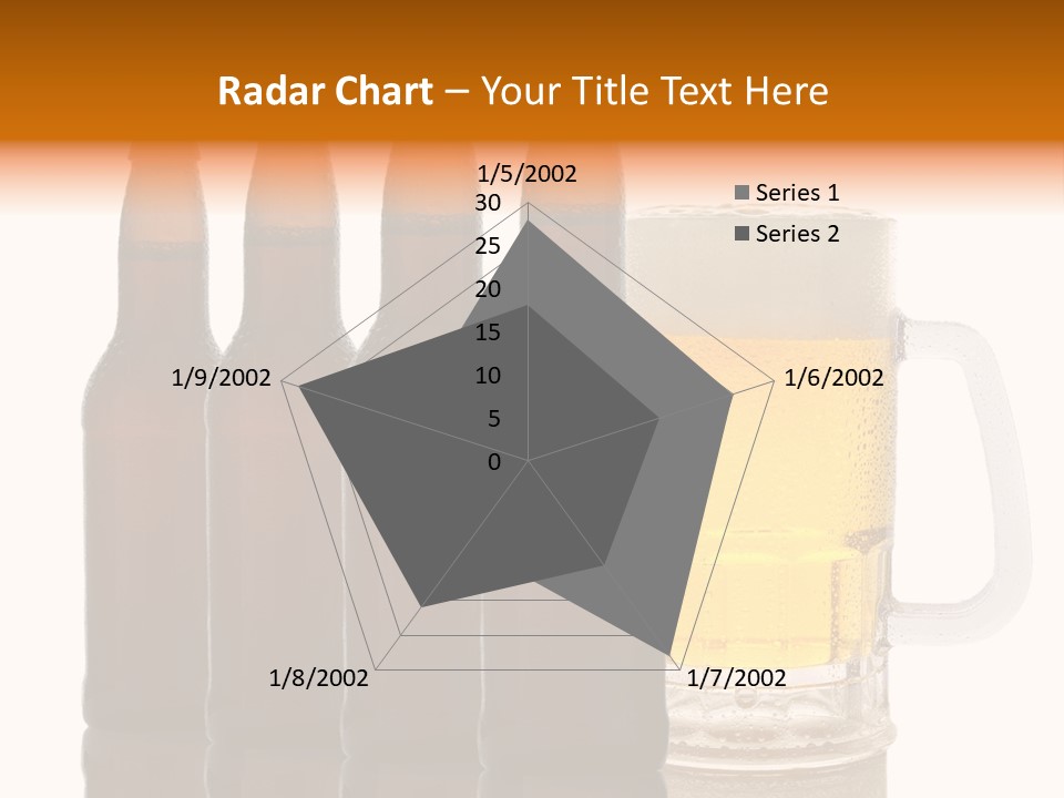 Cold Beer Beer Mug PowerPoint Template