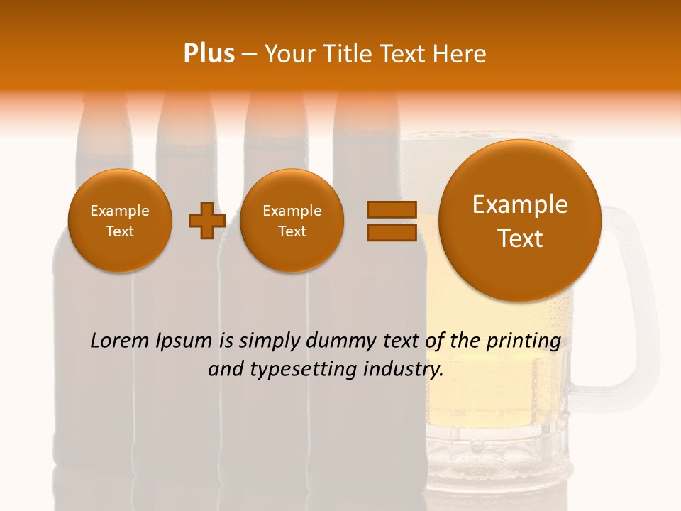 Cold Beer Beer Mug PowerPoint Template