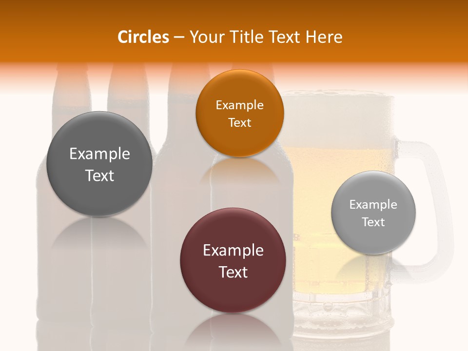 Cold Beer Beer Mug PowerPoint Template