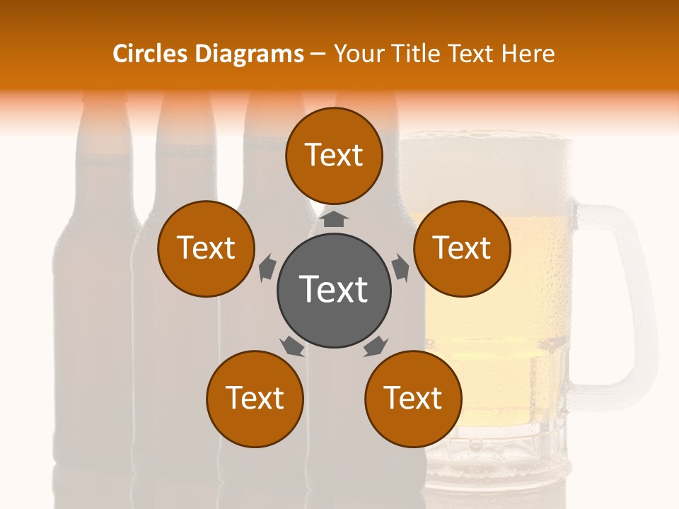 Cold Beer Beer Mug PowerPoint Template