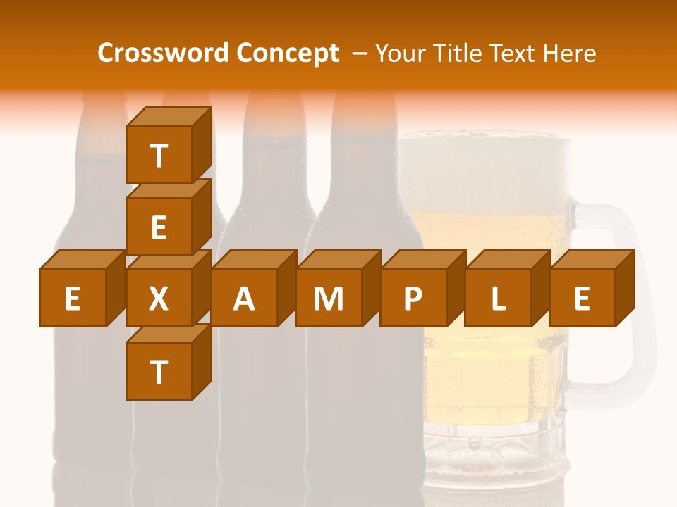 Cold Beer Beer Mug PowerPoint Template