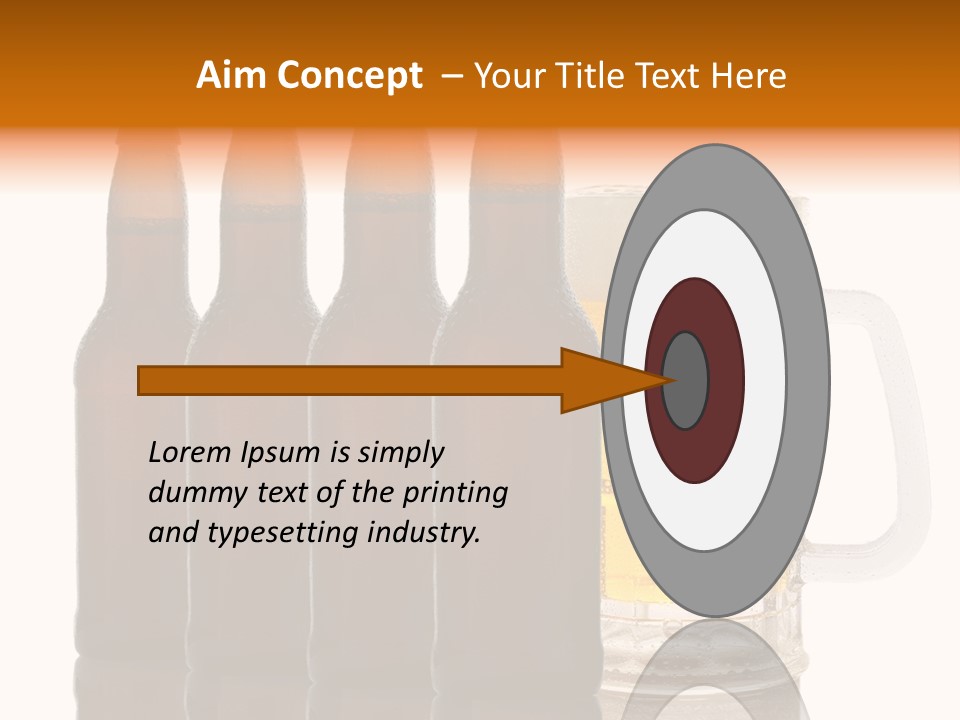 Cold Beer Beer Mug PowerPoint Template