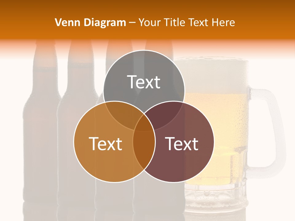Cold Beer Beer Mug PowerPoint Template