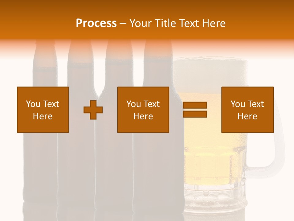 Cold Beer Beer Mug PowerPoint Template